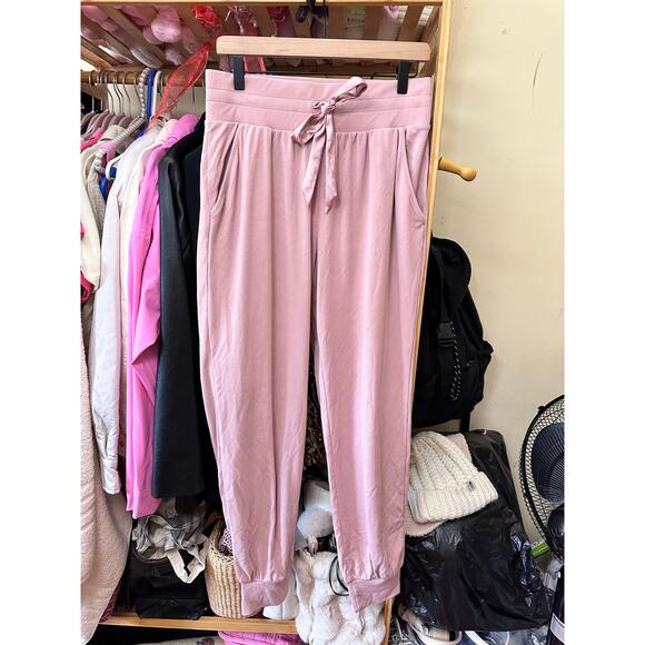 Victoria Secret Women’s Sweatpants Pjs Ribbed High Waisted Pink Bow Size Medium - Picture 8 of 8